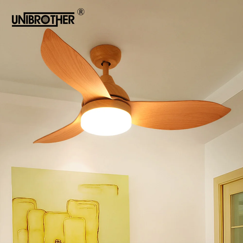 42 Inch Ceiling Fans 3 Blades Wooden Three Colors Remote Control 42 Inch Ceiling Fans 3 Blades Wooden