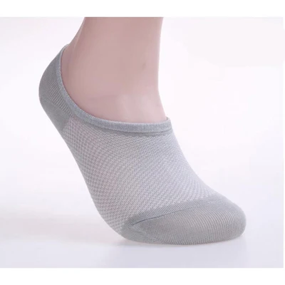 1Pair 1/3 пары эластичных мягких сетчатых женских мужских тапочек, носки летние невидимые носки нескользящие короткие носки до щиколотки Meias Feminino - Цвет: 1Pair