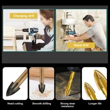 

Ceramic Tile Marble Hex Shank For Glass Tile Stone Opener Saw Tipped Drill Bits