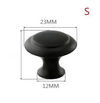 23mm Black Горячая Распродажа, ручки из нержавеющей стали 50-500 мм, ручки для двери шкафа, выдвижные ручки, диаметр 10 мм, Т-образная прямая ручка, мебельная фурнитура - Цвет: 23mm Black