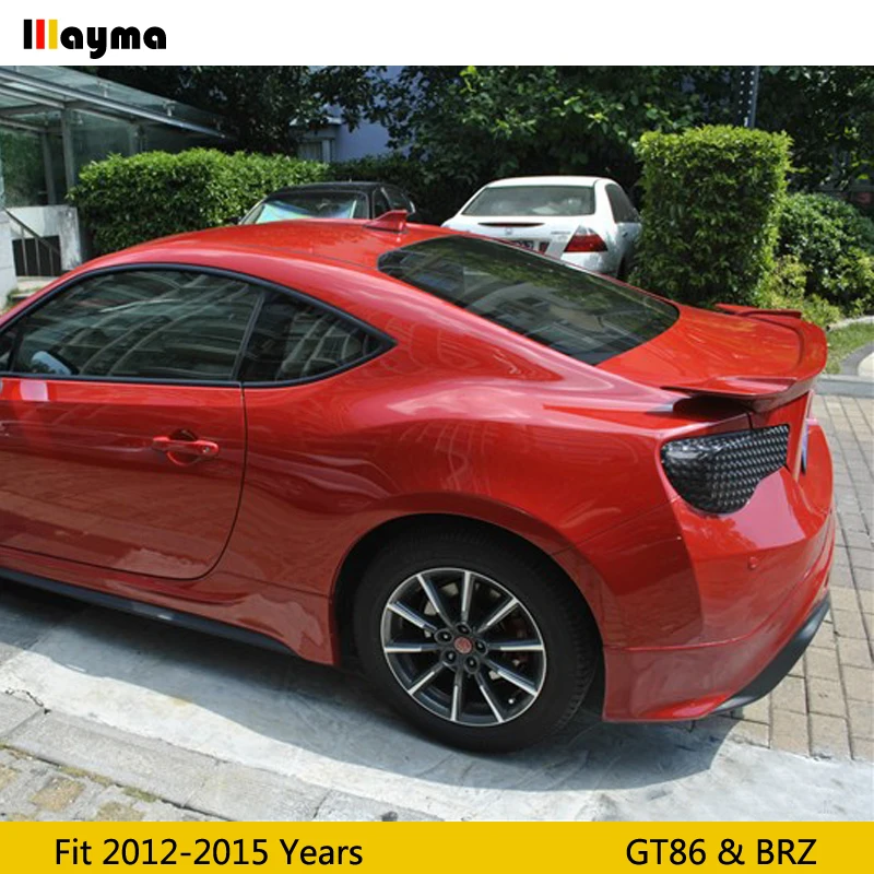 STI стиль Стекловолокно Задний спойлер багажника fro Toyota 86 для Scion GT86 2012 2015 FRP серый