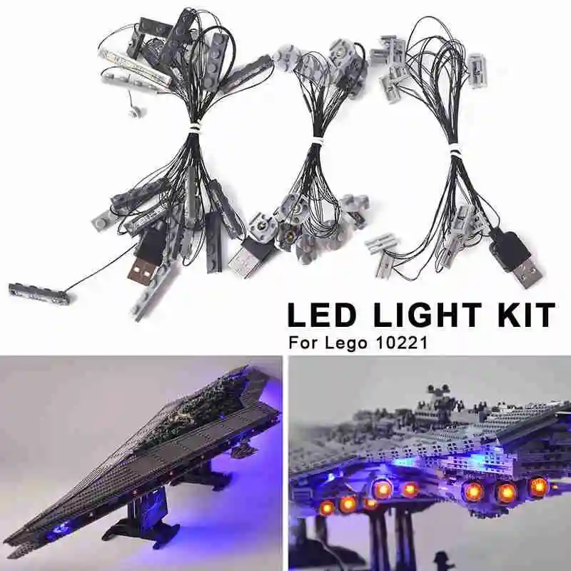 

LED Light Kit For LEGO 10221 Super Star Destroyer Model DIY Luminous Assembled Building Blocks Light Kit Supplies