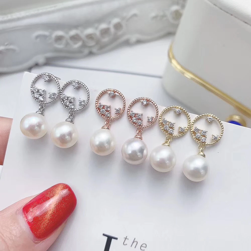 Серьги-подвески из серебра 925 пробы фурнитура для красивых креплений детали
