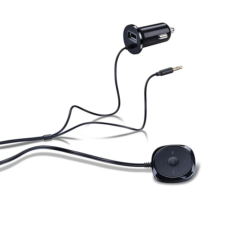 AOZBZ cargador USB manos libres para mechero de coche, Base magnética, Bluetooth, Kit MP3 3,5mm, adaptador receptor de música Audio AUX A2DP|Kit Bluetooth de coche| - AliExpress