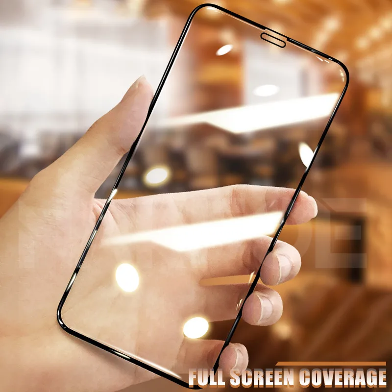 999D Tempered Glass on For iPhone 11 Pro X XR XS Max Screen Protector iPhone 8 7 6 6s Plus SE 2020 Safety Protective Glass Film