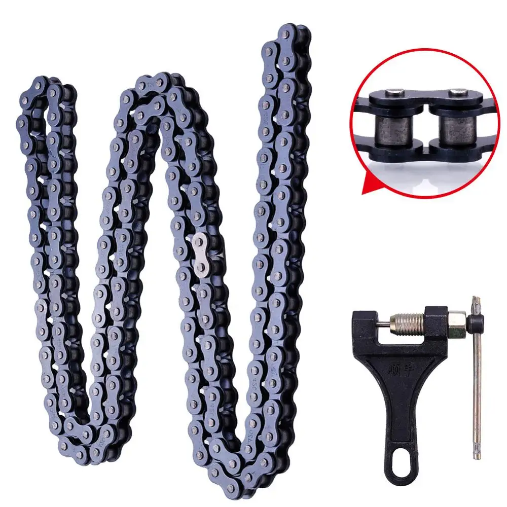 

High Quality 420 132 Link Chain for 110cc 125cc Dirt Pit Bike ATV Quad Go Kart Scooter Mini Bike