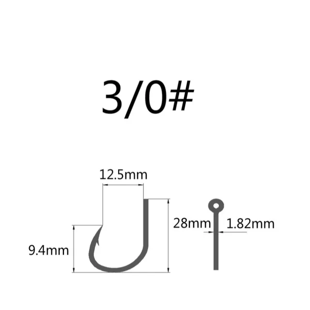 50pcs Mustad Hooks Jig Bait Deep Ocean  10827np# 4X Strong  Barbed Fishhook  Pesca Anzol Iron Board C