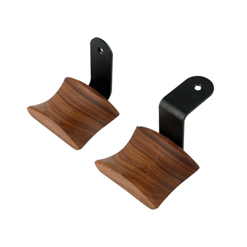 Universal Headphone Stand Headset Holder Hanger Wall mounted Wood Headphone Hook Metal Display Rack Earphone Accessories 1PC