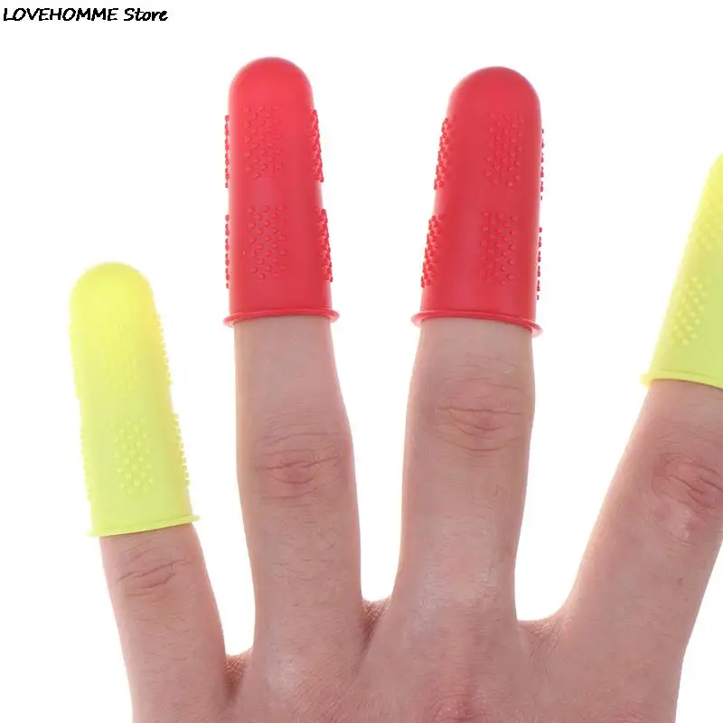 3pcs/set Silicone Finger Protector Sleeve Cover Anti-cut Heat Resistant Anti-slip Fingers Cover For Cooking Kitchen Tools