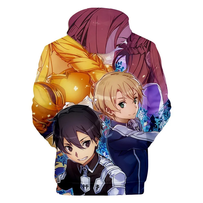 Sudaderas de mujer; обувь для вечеринки в Стиле косплей Sword Art толстовки с капюшоном «Online» аниме SAO Для женщин, свитер с длинными рукавами и капюшоном Повседневное Мода уличная толстовка с капюшоном