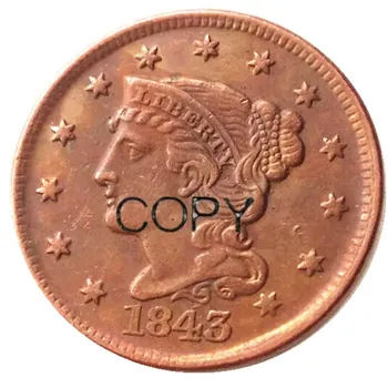 

United States A Set Of 1839-1852 14pcs BRAIDED HAIR LARGE CENTS COPY COINS