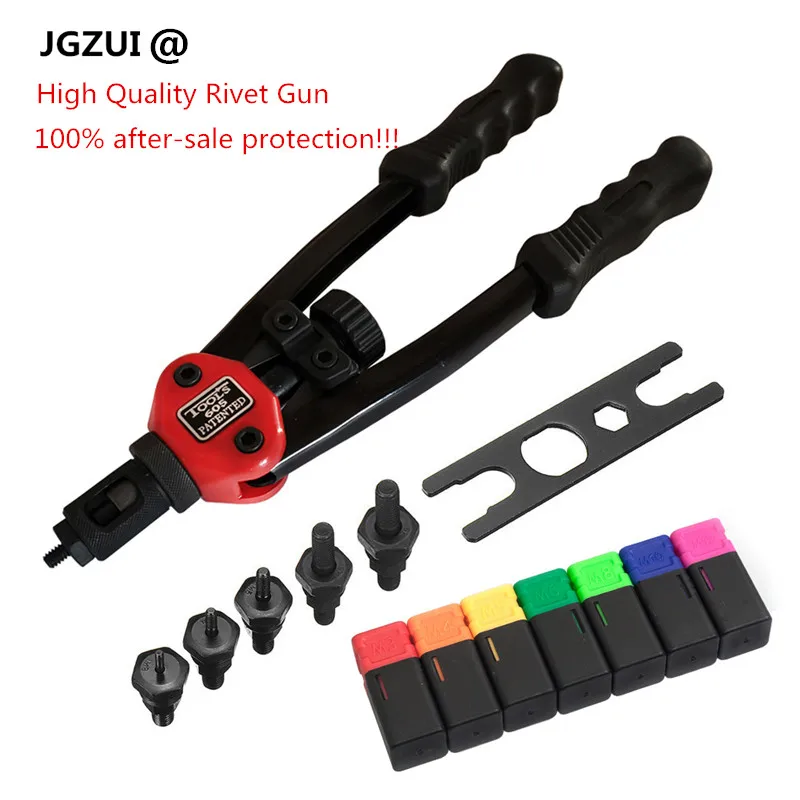 

JGZUI Hand Threaded Rivet Nut Gun 70/95/300PCS Iron Nut Insert Manual Riveter Kit Riveting Tool for M3 M4 M5 M6 M8 M10 M12