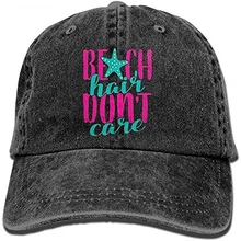 LCUCE Для мужчин и Для женщин Beach Hair Don't Care Винтаж джинсовая бейсболка