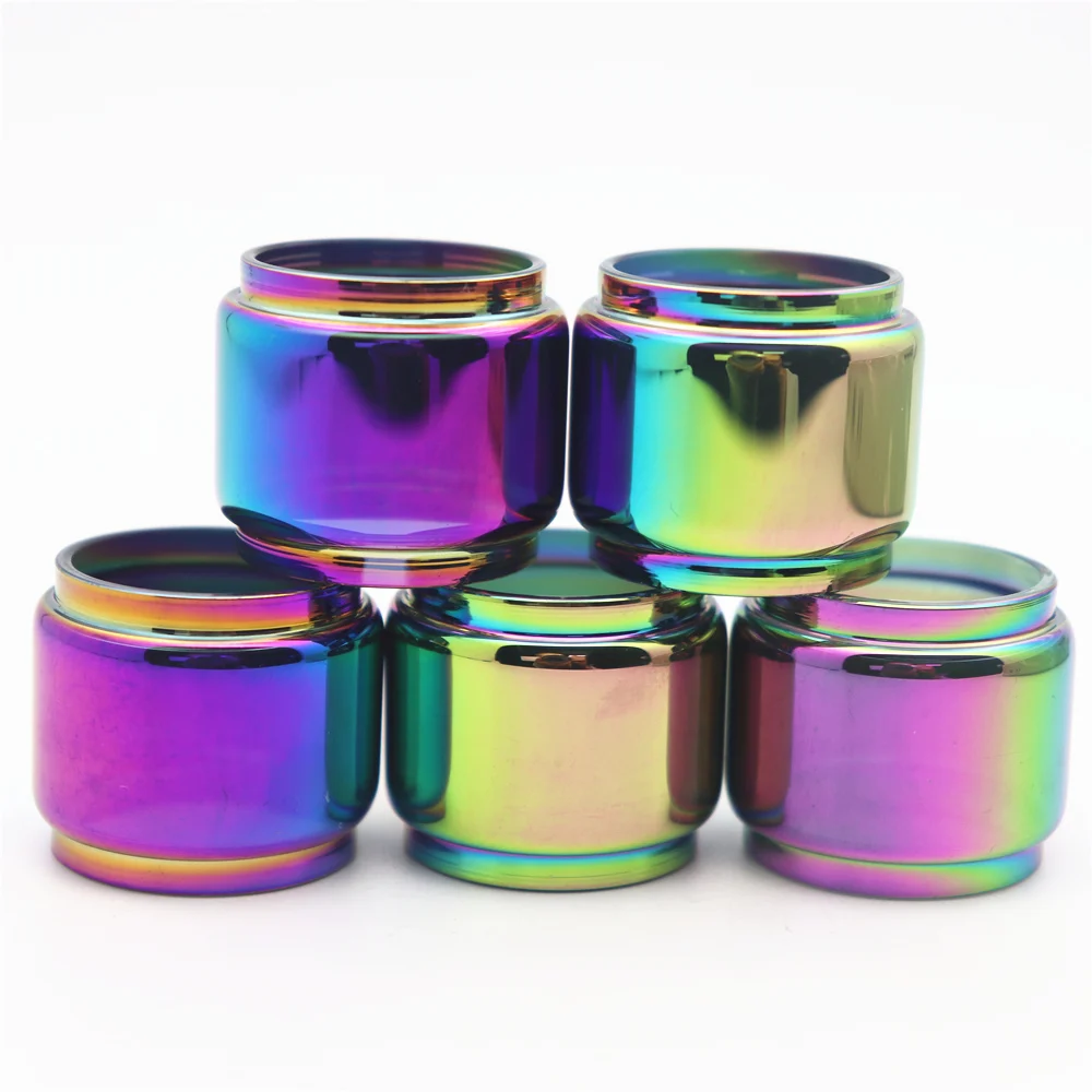 5 шт. YUHETEC радужные Пузырьковые стеклянные трубки для GEEKVAPE ZEUS rta 4 мл/Zeus Dual RTA мл/ZEUS X 3