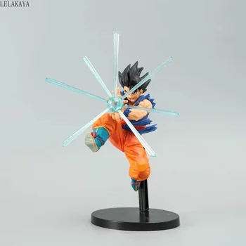 

2020 Anime Dragon Ball Z Super Saiyan Black Hair Son Goku G X Materia Special Effects PVC Action Figure Collection Model Toys