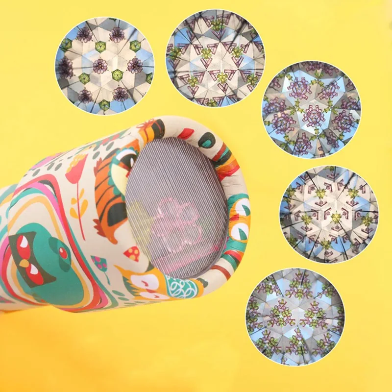 Cartoon Kaleidoscope Imaginative Rotating Kaleidoscope Classic Toy Children Kids Educational Science Toy Gift