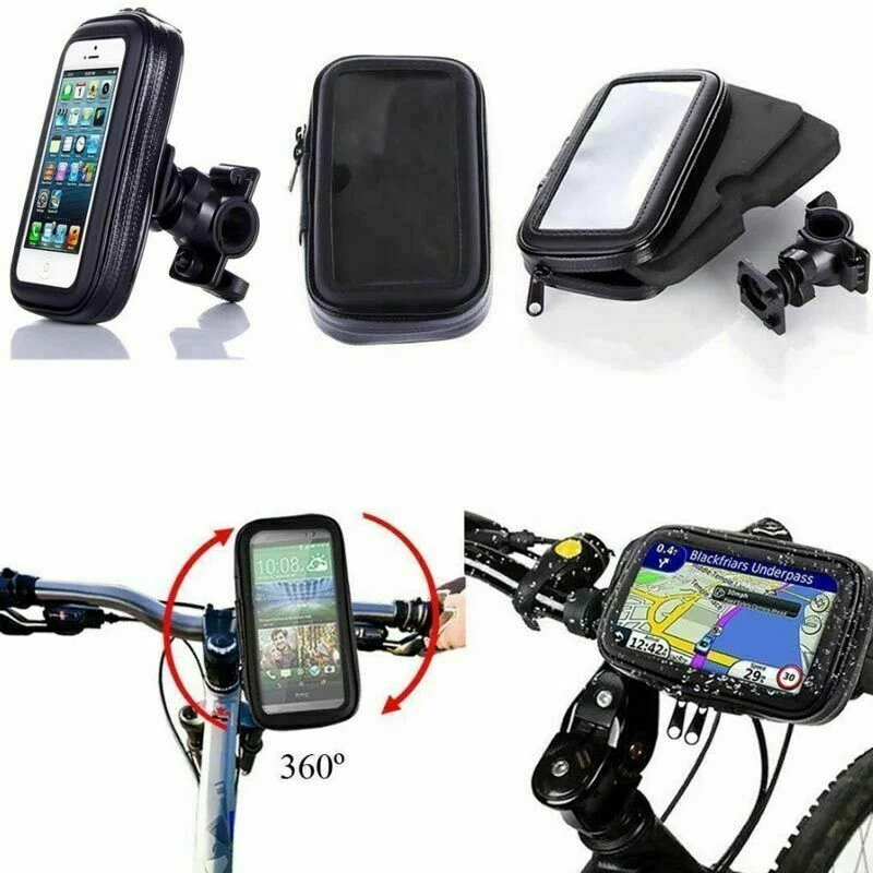 

Mobile Phones Holder Bike Accessories 360Â° Waterproof Bicycle Motor Bike Phone Case Mount Holder For All Mobile Phones To GPS