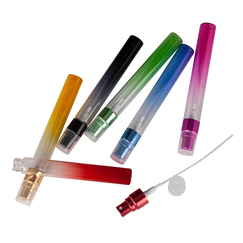 6Pcs 10Ml Mini Promotion Sample Gradient Empty Refillable Glass Spray Travel Perfume Bottle, Glass Perfume Vial Parfum Bottles