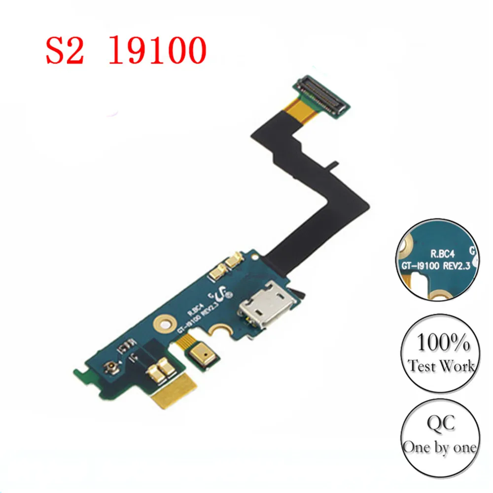 

CXHKRR New Original Charger Port USB Flex with Mic for Samsung Galaxy S2 SII I9100 Charging Dock Connector Cable Ribbon
