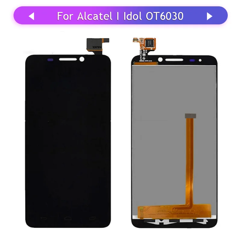 5 шт. для Alcatel One Touch Idol OT6030 6030 6030D 6030X ЖК-дисплей сенсорный экран в сборе дигитайзер