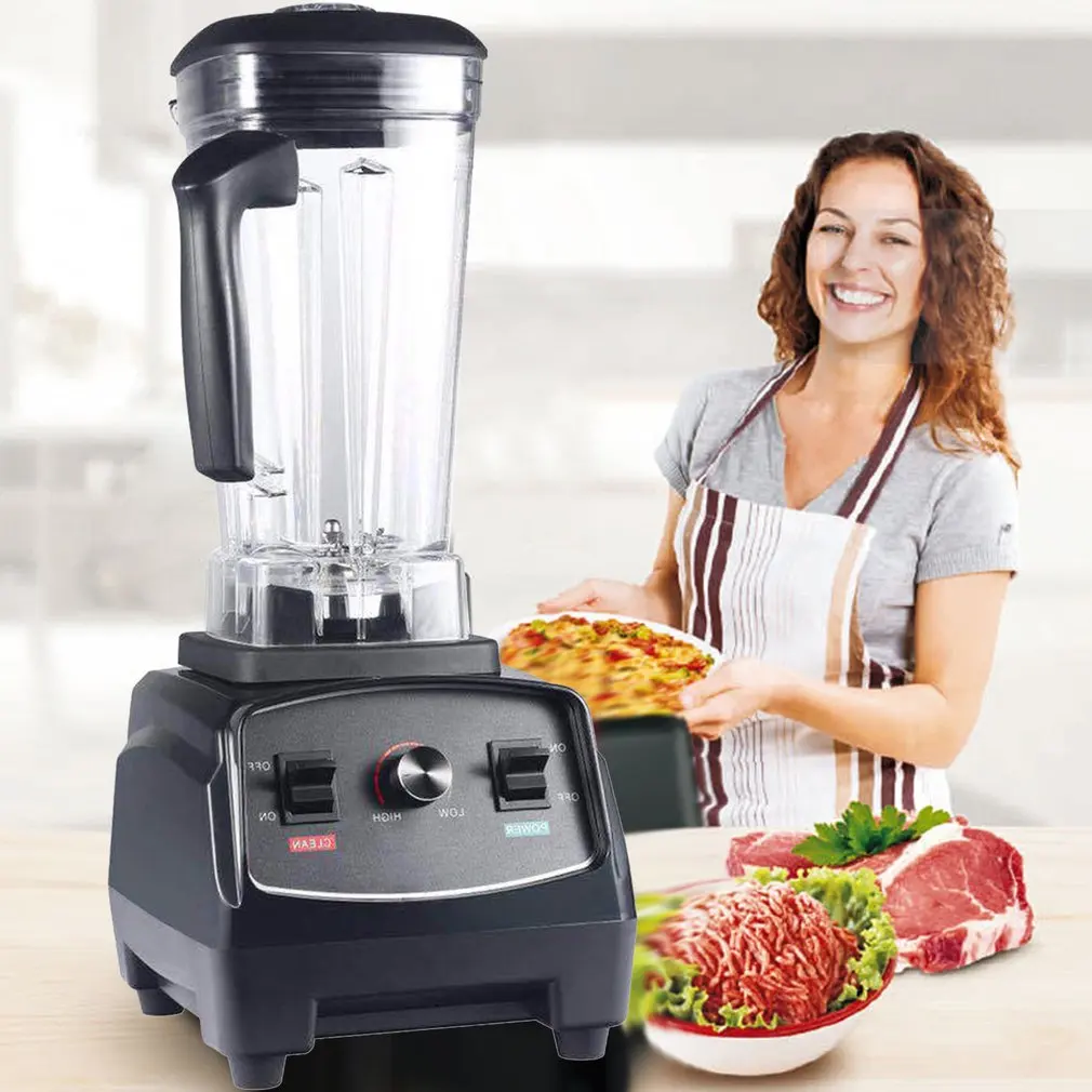 2.0L Speed Adjustable Fruit Blender Mixer with 6 Blade Juicer Soy milk Food Processor Ice Crusher Smoothie Machine