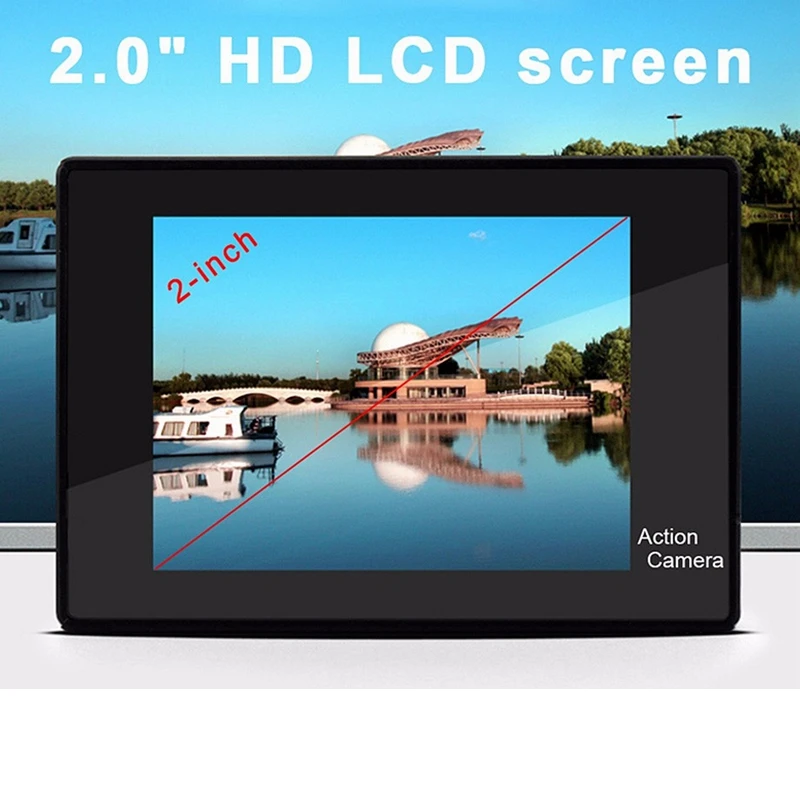 Водонепроницаемая Спортивная камера 4 K, Спортивная DV HD уличная цифровая камера 1080P для путешествий с ремнем для переноски, мини Спортивная камера ITSYH LF01-362