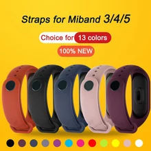 

Replacement Bracelet for Xiaomi Mi Band 3 4 5 Strap Silicone Wrist Strap for Mi Band 3 4 5 Wriststrap Wristband for Miband 3 4 5