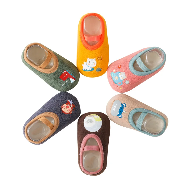 Baby Toddler Shoes Baby Shoes Non-slip Thickening Sock Floor Foot Socks Animal Style For for Babies Flat