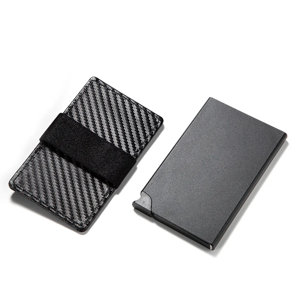 

AliExpress Multi-functional Anti-Theft Brush Aluminum Card Bag Automatic Pinball Card Money Leather Coin Wallet Card Clamp