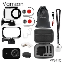 Vamson для Xiaomi mijia 4k водонепроницаемый чехол для дайвинга защитный корпус чехол для камеры 4K корпус для экшн-камеры набор веревки безопасности VP641