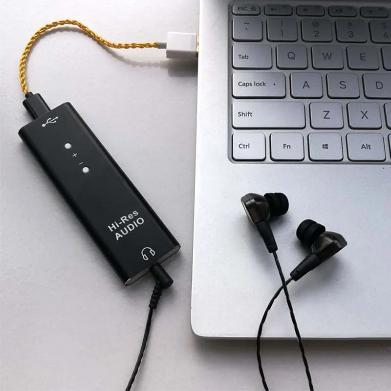  Lusya ES9038Q2M headphone amplifier audio DAC decoder SA9227 type-c portable HIFI computer DSD252 G