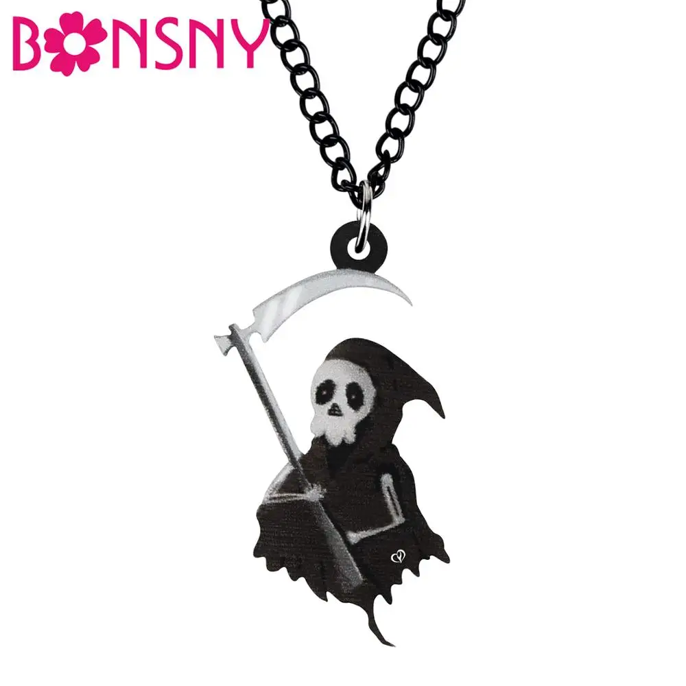 Acrylic Halloween Skeleton Skull Earrings Dangle Drop Flower Punk...