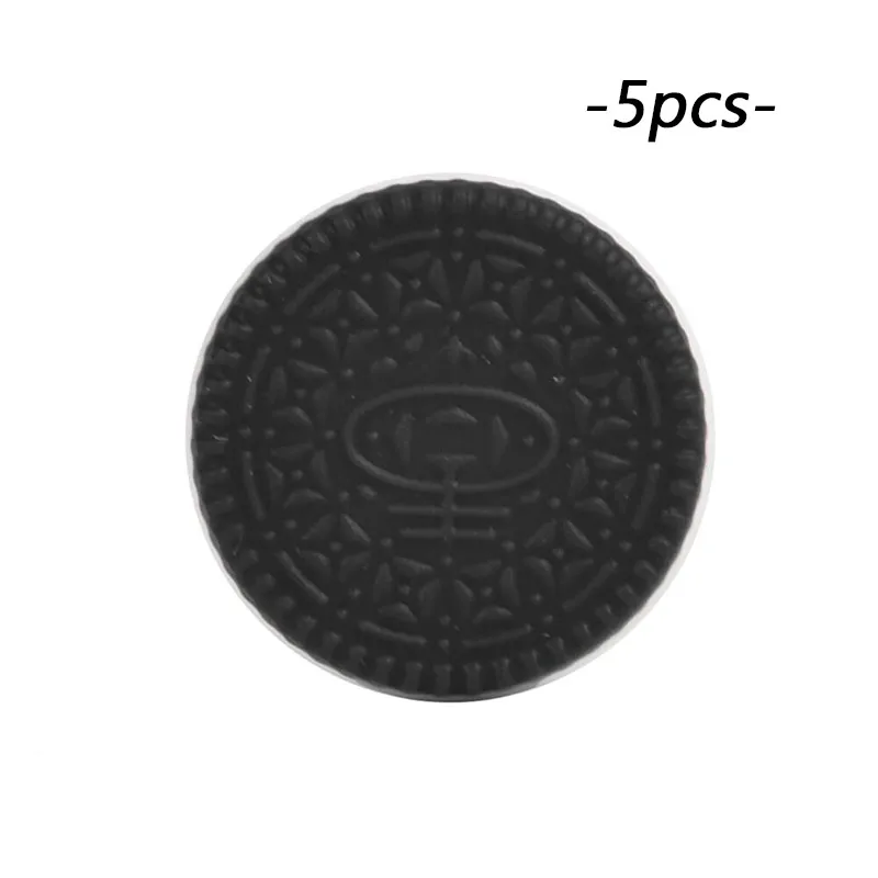smokey black LOFCA силиконов бусов мини-печенье 5 шт., для пищевых продуктов силиконовые соски с цепочкой для младенцев аксессуары Прорезыватели для зубов цепочка для прорезывания зубов для изготовления - Цвет: smokey black