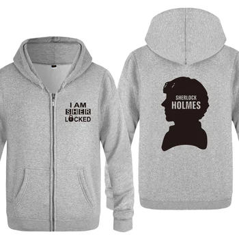 

Sherlock Holmes Watson Shave Avatar Hoodies Men 2018 Men's Fleece Zipper Cardigans Hooded Sweatshirts