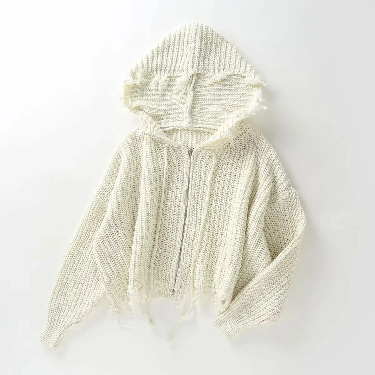 zip up hooded sweater