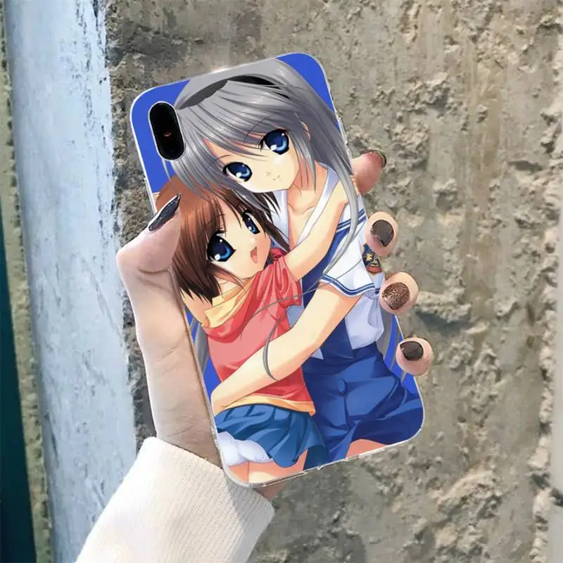 TOPLBPCS CLANNAD мягкий чехол для телефона iPhone 8 7 6 6S Plus X 5S SE 2020 XR 11 pro XS MAX|Бамперы| |