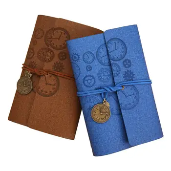 

Retro style bandage creative manual, A6 leather notebook