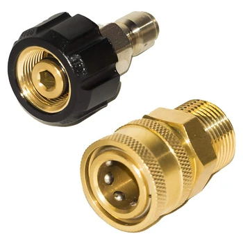 

Pressure Washer Adapter Set, Quick Connect Washer Wand, M22 14mm to 1/4 Inch