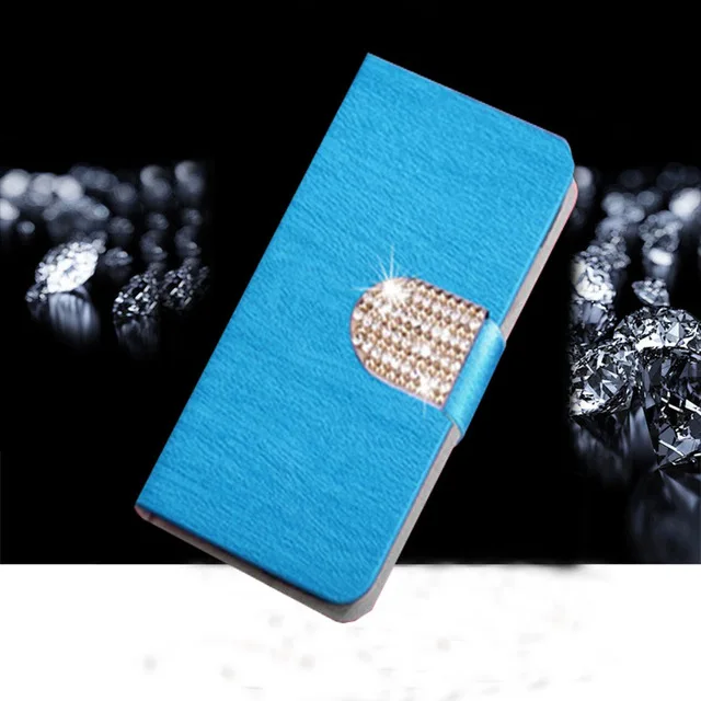 Sky Blue Diamond Alcatel Работает с любым оператором, 1X2019 чехол Alcatel1X чехол флип чехол-бумажник чехол для телефона из искусственной кожи для Alcatel Работает с любым оператором, 1X2019 5008Y 5008D 5008K 1 X Чехол Крышка - Цвет: Sky Blue Diamond