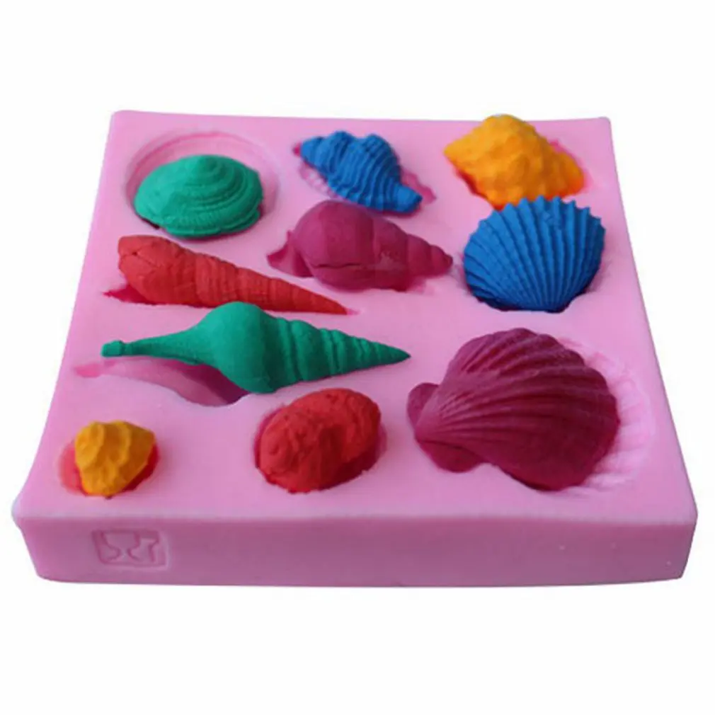 

DIY Regular Polygon Pastry Baking Tools Silicone Cake Mold Conch Shell Cake Decoration Fondant Baking Supplies