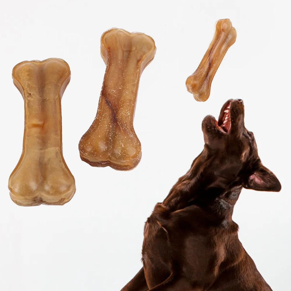 Собака жует игрушки кожа воловья кость молярные Зубы Чистая палочка еда лакомства кости для собак Поставка игрушек для домашних животных