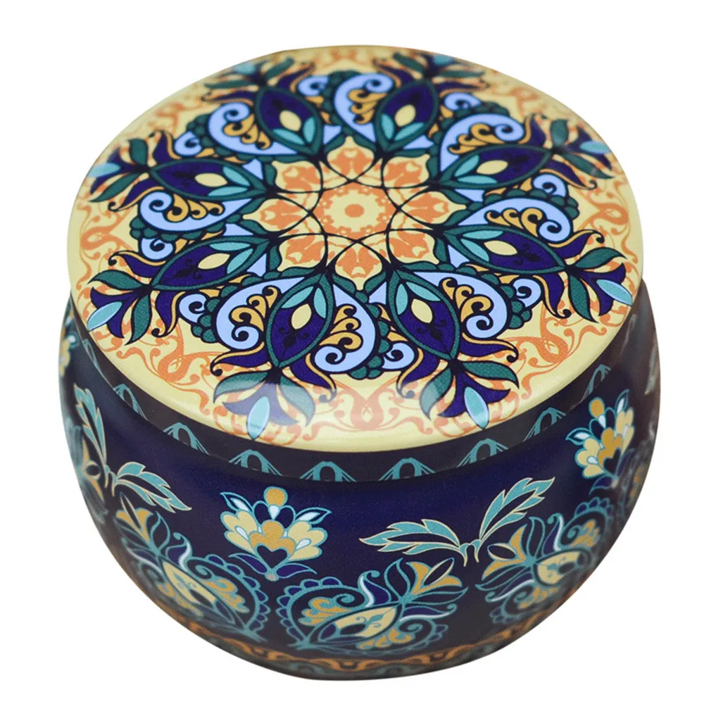 

Tin Box Gift Jewelry Tin Box Cookie Candy Tea Storage Round Drum Tinplate Box Drawer Organizer Party Storage Box Candy Box