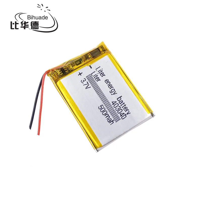 Polymer battery 500 mah 3.7V 403040 smart home MP3 speakers Li-ion battery for dvr,GPS,mp3,mp4,cell phone,speaker