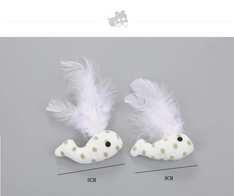 HolidayLife Cute Cat Toys Plush Fur Toys Fresh Funny Super Soft Whale Feather Plush Cat Toy Interactive Cat Toy Pet Supplies