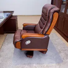 23x35 дюймов подушка для стула защитный чехол, ПВХ прозрачный толстый коврик Домашний офис кресло на колесиках пол ковер с заклепками прямоугольник