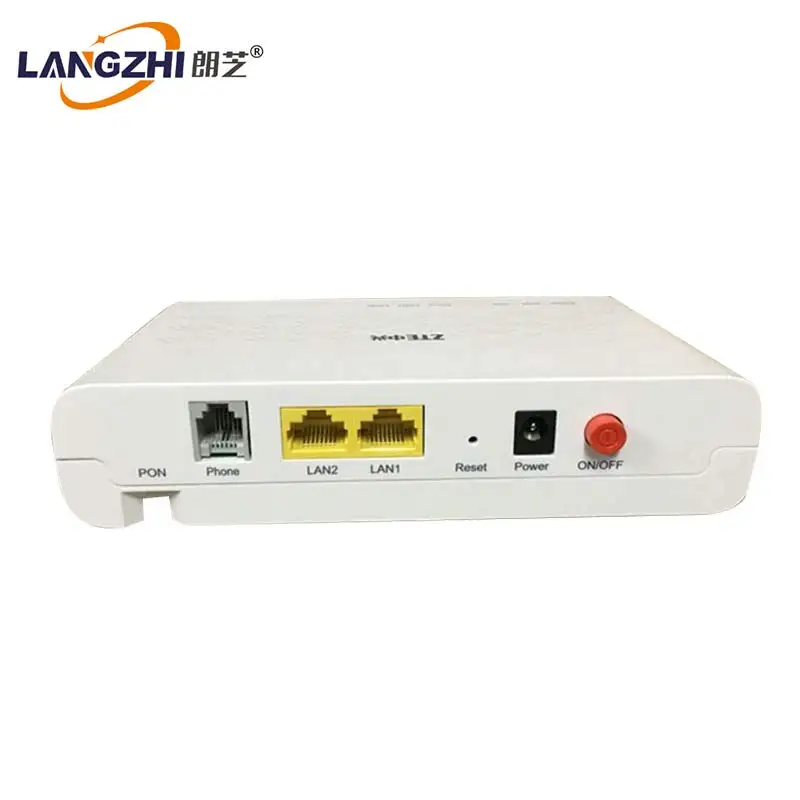 Orinigal Zte F612 2 порта Ethernet + 1 порт Telefoon en Gpon терминал Ftth Ont toepasing OP Modus Engels Versie