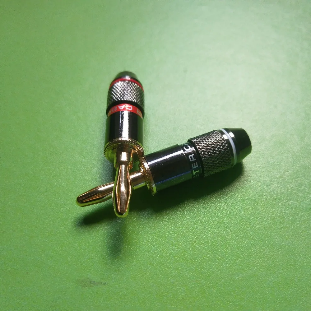 MONSTER 24K Gold Plated Copper Zinc Alloy Banana Plug Connector Audio Power S (3)