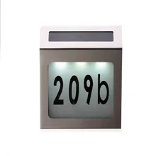 Трансграничной электричество поставщик Бытовая Солнечная приведенная в действие дверной фонарь с цифрами буквами номерной знак лампа 3LED настенный гр