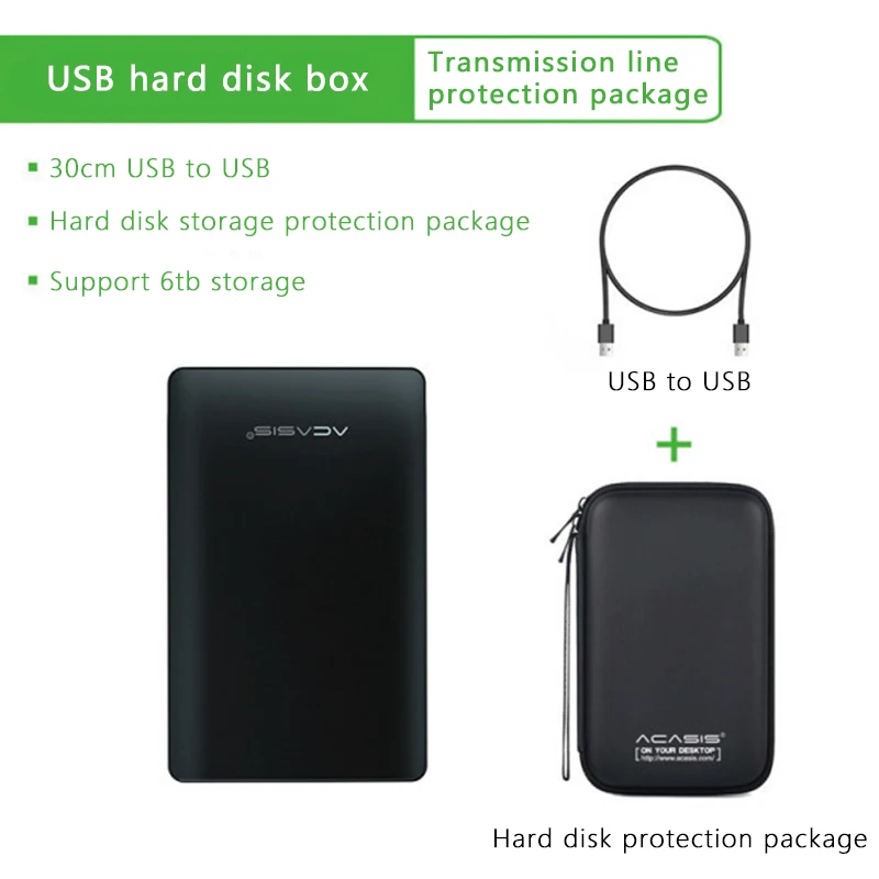 case hdd external UTHAI FA-10US Type-c USB Mobile Hard Drive Box 2.5 inch USB3.0 SATA Solid State Drive Mechanical Hard Drive SSD 3.5 hdd enclosure usb powered HDD Box Enclosures