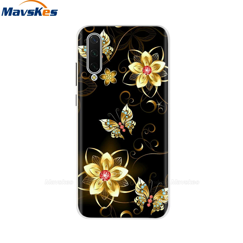 Для Xiaomi mi A3 чехол mi A3 Lite чехол с цветочным бампером Мягкий силиконовый чехол из ТПУ для Xiaomi mi A2 Lite чехол mi A2 защитное покрытие - Цвет: 15